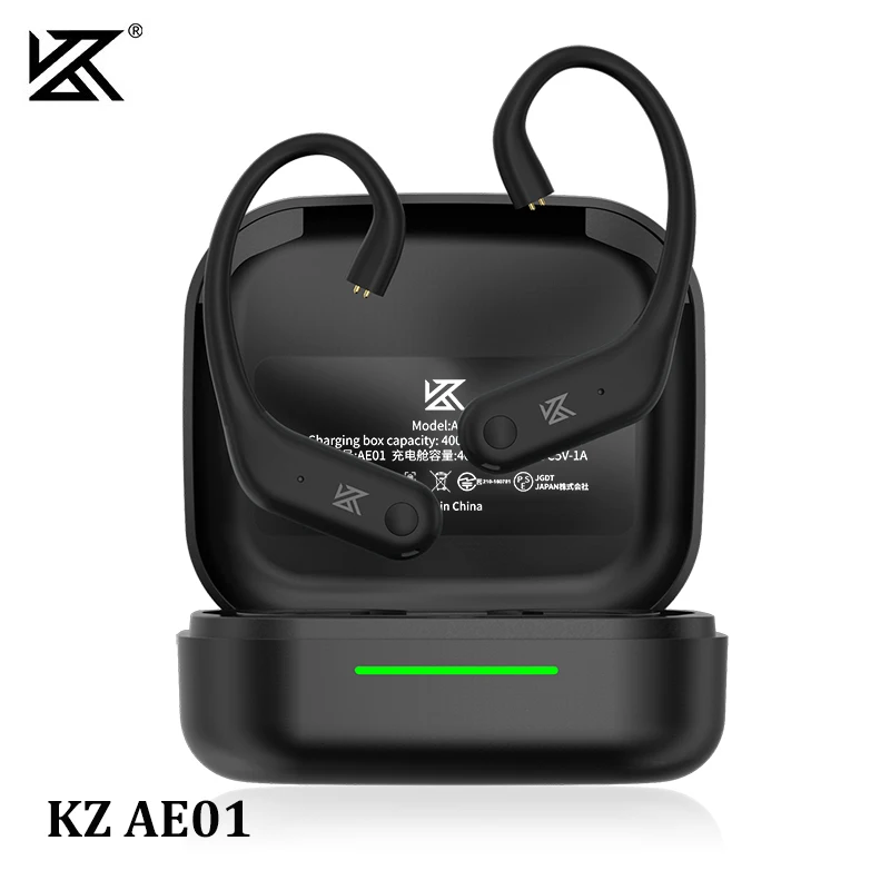 NEW KZ AE01 TWS Wireless Bluetooth 5.4 Module For HIFI Earphones ENC Dual Mic Gaming Mode C PIN Connector With Charging Case