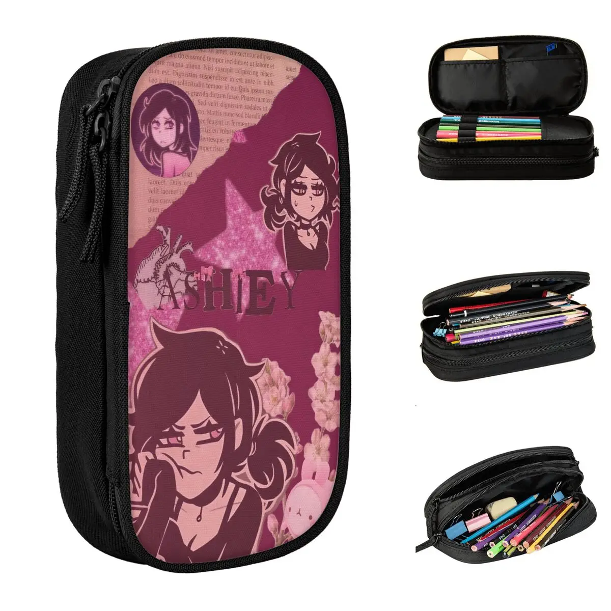 

The Coffin Of Andy And Leyley Games Pencil Case Double Layer Large Capacity Office Supplies Pencil Case Stationery Amazing Gift
