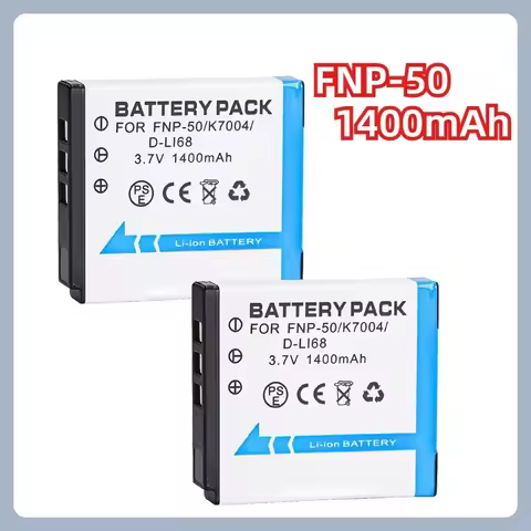 1400mAh 3.7V FNP-50 Battery Rechargeable Batteries For Fujifilm FinePix F200EXR F75EXR F70EXR F100fd F60fd F50fd XF1 XP100