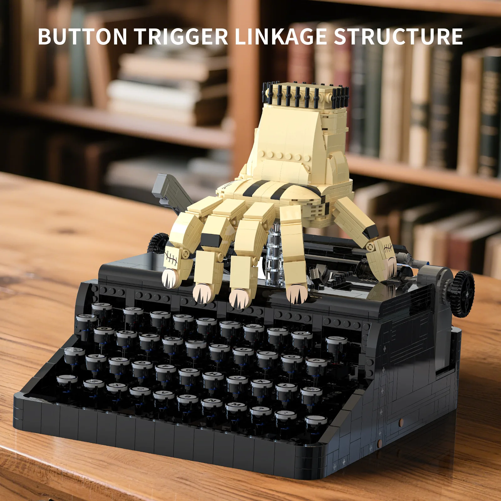 2330pcs Creative Nostalgia Wednesday Typewriter Building Blocks Sets MOC Desktop Collection Ornament Model Assembly Bricks Toys