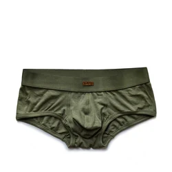 Intimo da uomo stile minimalista pantaloni angolari piatti etichetta in metallo cotone di fascia alta Modal quattro angoli