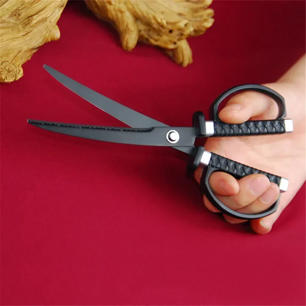 

GGE Japanese Samurai Sword-Shaped Scissors Ideal for Fabric, Sewing, Embroidery & Handmade Paper, a Great Craft Home Decor Item