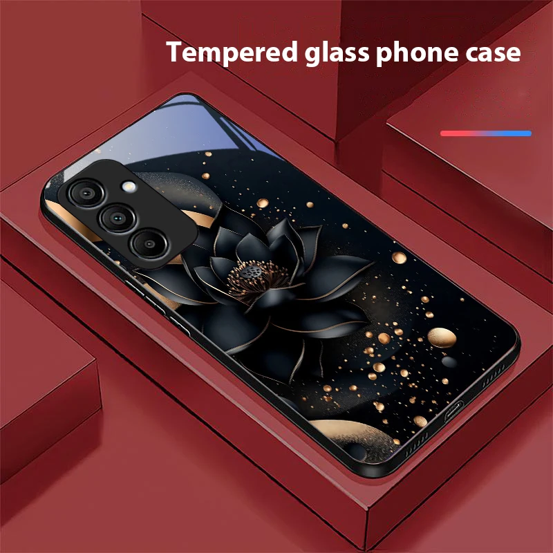 Θήκη Γυάλινη Samsung A20-A73 Totem Lotus Noir - usage example