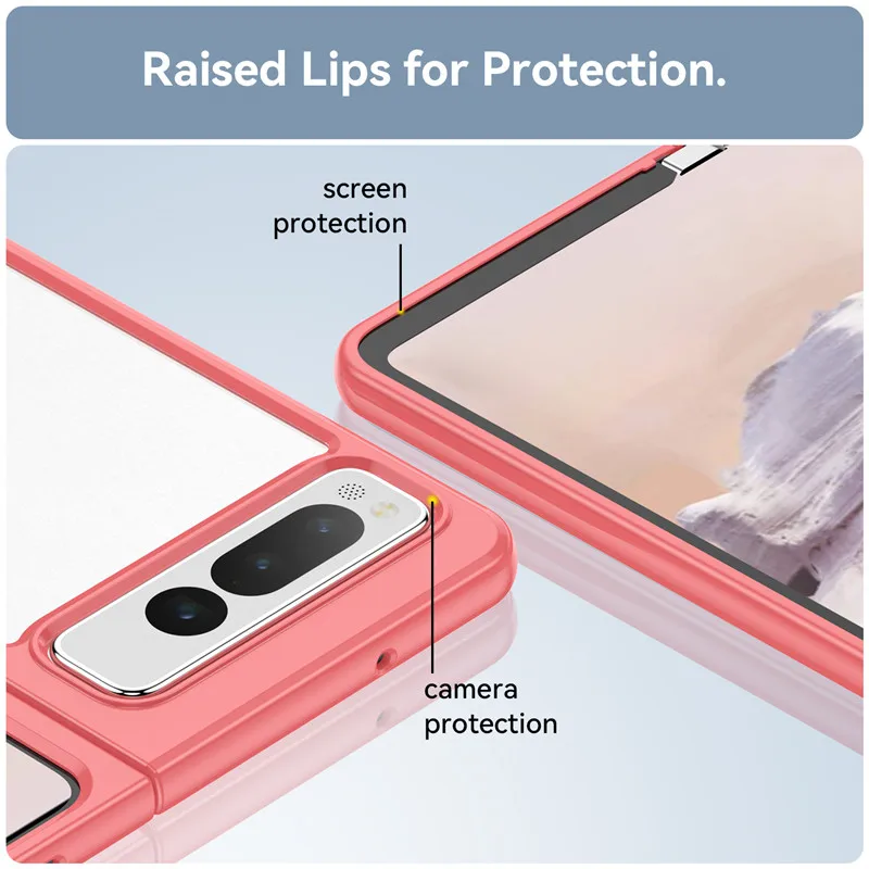 Étui de protection en TPU pour Google Pixel, coque arrière-plan en acrylique