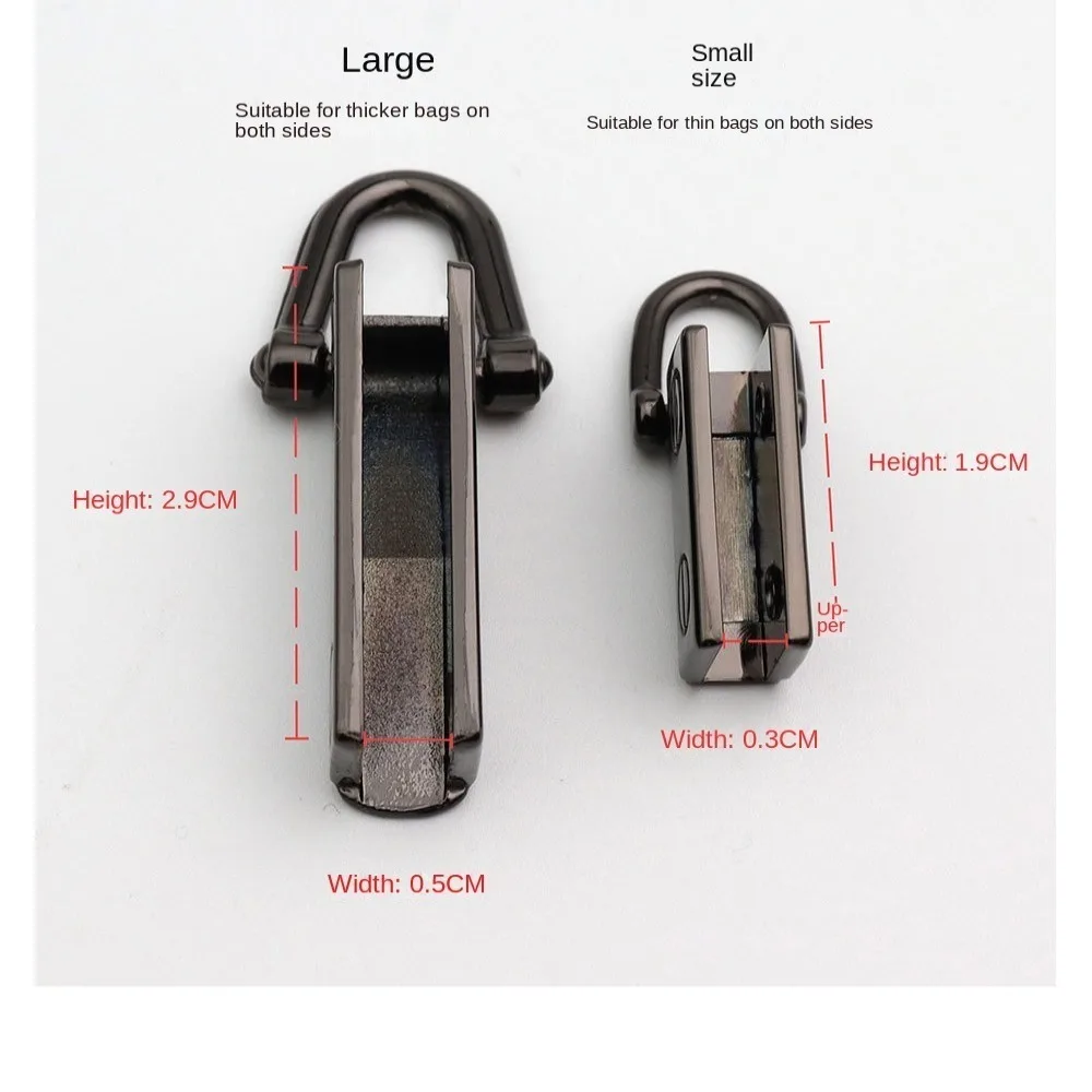 1 Pair Metal Bag Transformation Side Clip New Not Fade Detachable Purse Connector Buckle Punch-free Bag Connector Clip