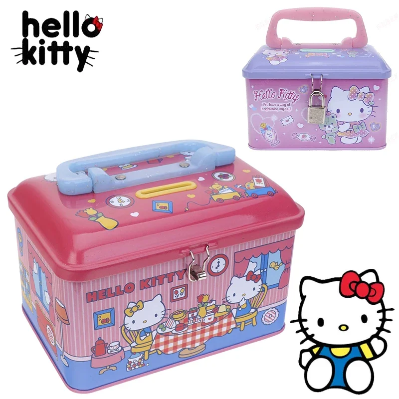 Hello Kitty salvadanaio scatole per bambini monete scatola di immagazzinaggio scatola di risparmio barattolo ornamenti per la casa scatola per