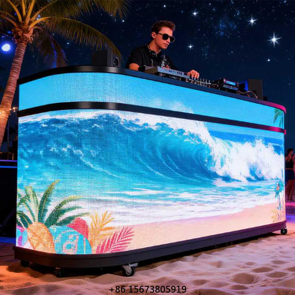 

Top Dance Led Video Wall Dj Booth Display Portable DJ Booth for Stage Concerts Events Festivals and Nightclubs