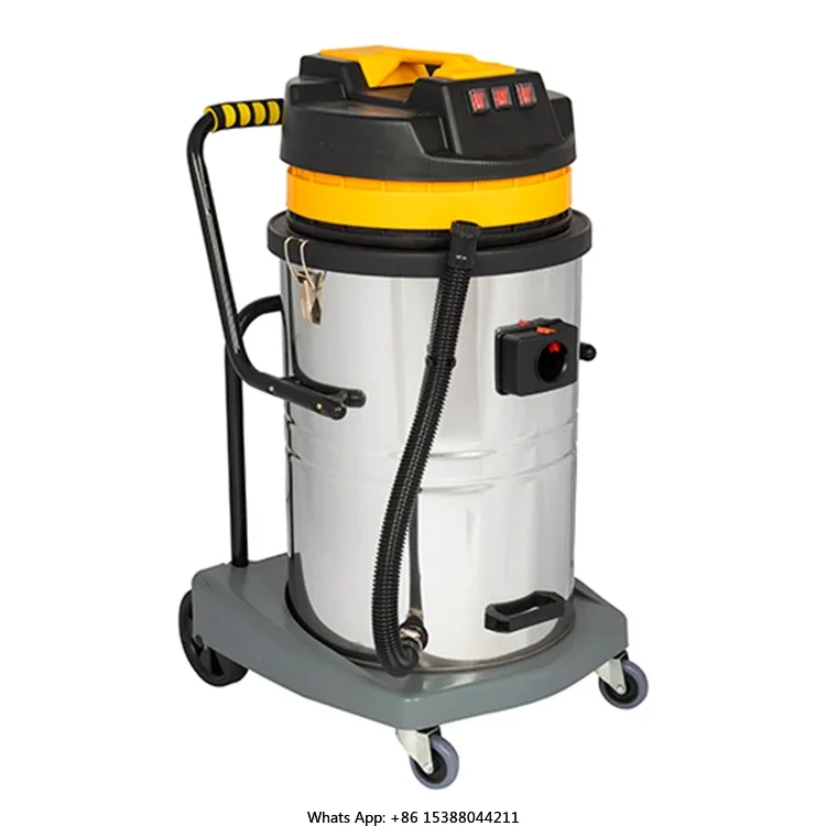 New 4500W Wet And Dry Vacuum Cleaner Heavy Power Large Capacity Filtration Cyclone Industrial Vacuum Cleaner With Wheel