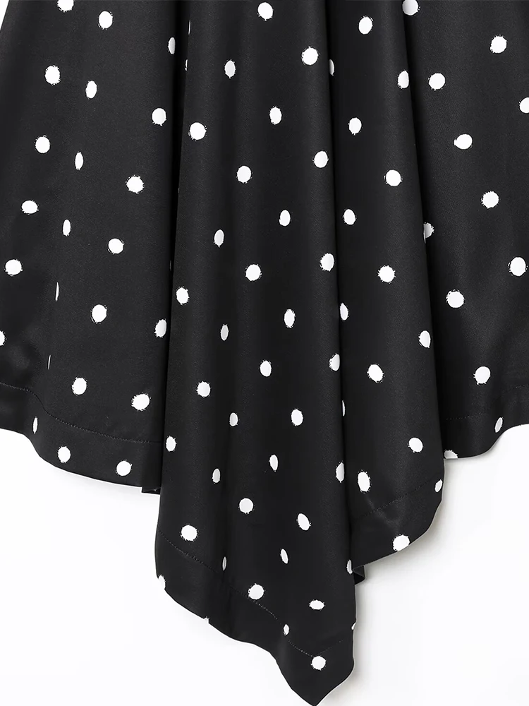 منتجات صيفية جديدة على الطراز الأوروبي والأمريكي ملابس نسائية عصرية مثيرة بدون ظهر تصميم رقبة رسن منقط