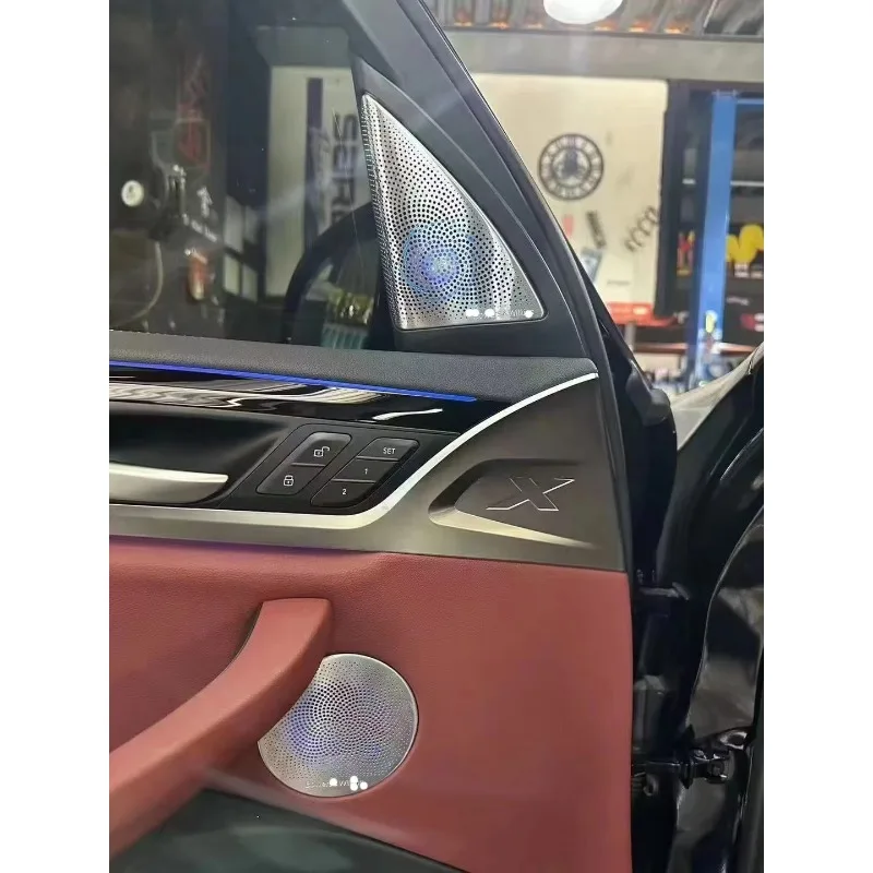 

For BMW X3 G08 Tweeter with Car LED Interior Ambient Lights Audio Horn Glow Tweeter Horn Cover