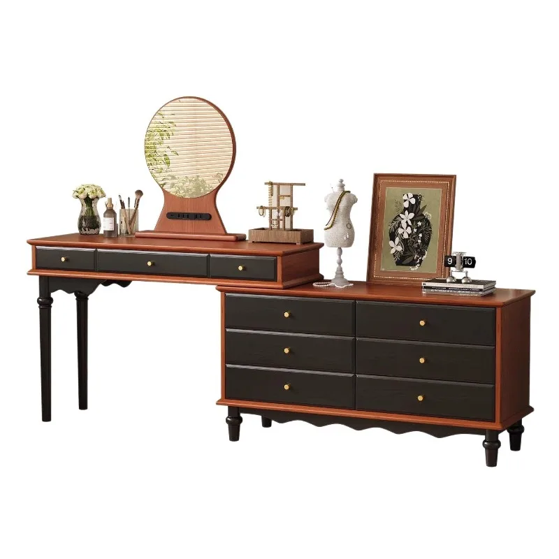 

Dresser, chest and cabinet integrated, modern bedroom simple dressing table, dressing table, storage cabinet integrated table