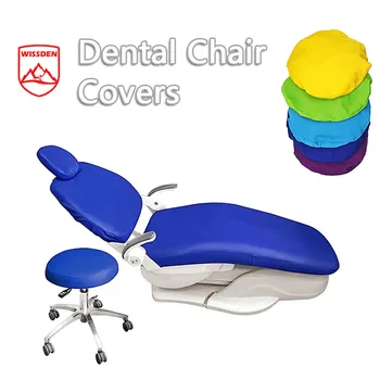 4pcs/Set Dental Chair Cover Unit PU Leather Elastic Waterproof Protective Case Chair Cover Dentistry Lab Dentist Equipment