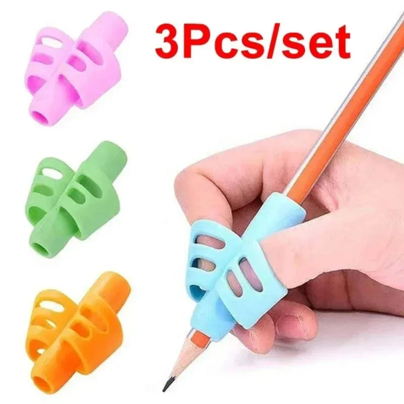 

3/12pcs Children Writing Pencil Pen Holder Kids Learning Practise Silicone Pen Aid Grip Posture Correction Device for Students