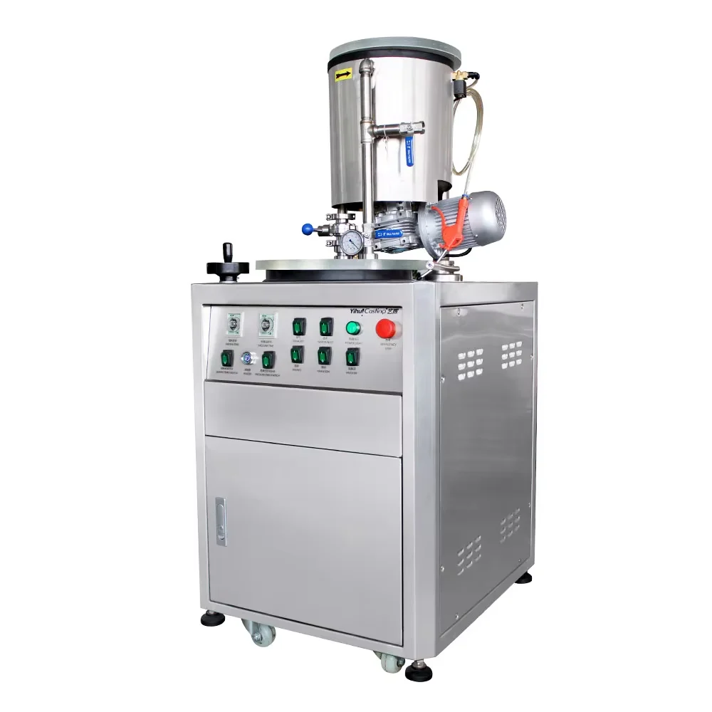 خلاط مسحوق الاستثمار 5 قطع لصب النحاس الذهبي والفضي - آلة خلط الفراغ مع سرعة اهتزاز قابلة للتعديل