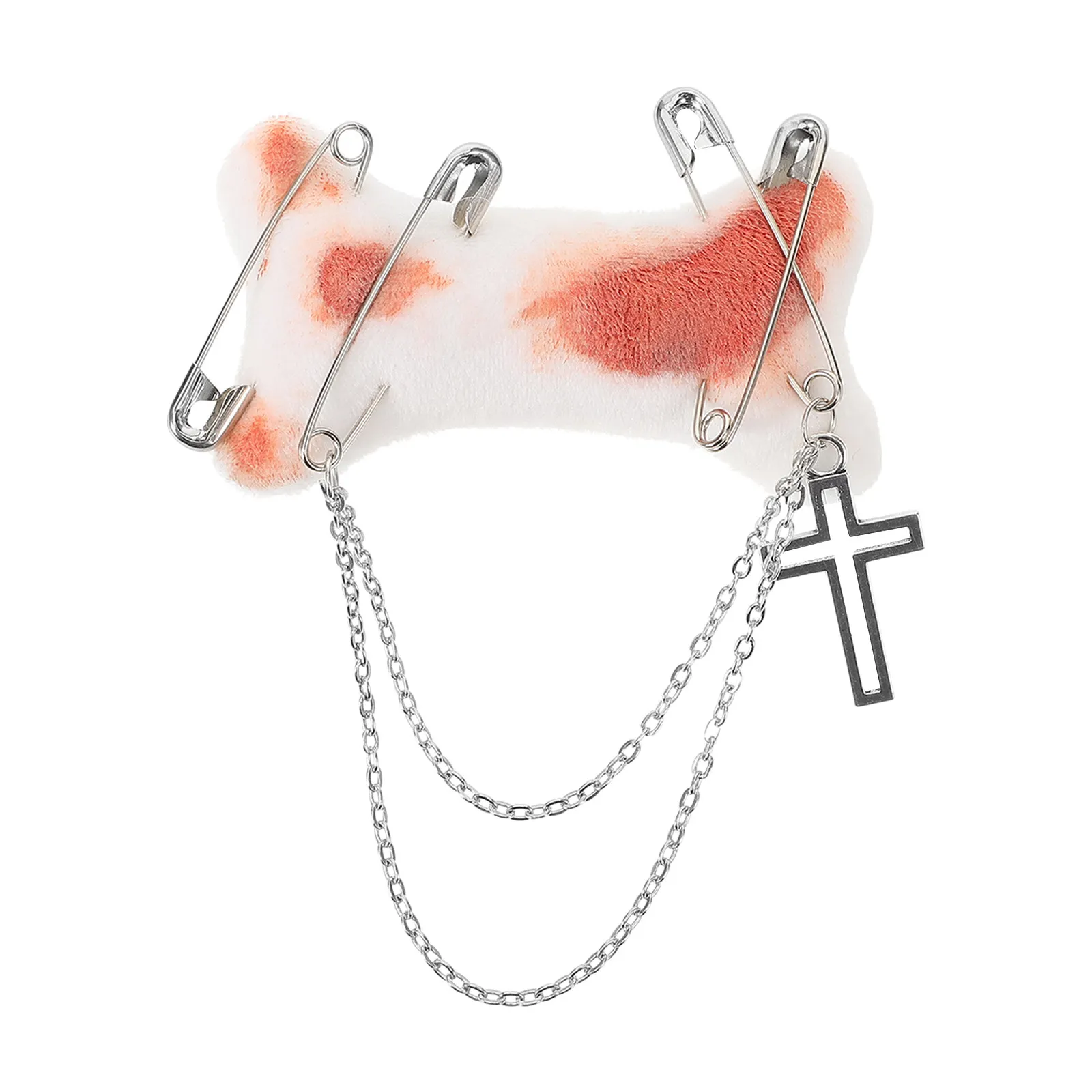 Unique Bone Look Hair Clip Brooch Pin Set Stylish Small Hairpins for Women Daily Wear Party Stage Performance Gift for Her