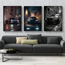 현대 캔버스 페인팅 자동차, BMW E30 M3 포스터, 고화질 인쇄 벽 아트 사진, 거실 장식