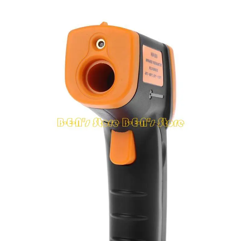 Y1AD Non Contact Pyrometer Practical HW600 High Thermometer IR Laser-Point Temperature Meter -50~600℃ / -58~1122℉