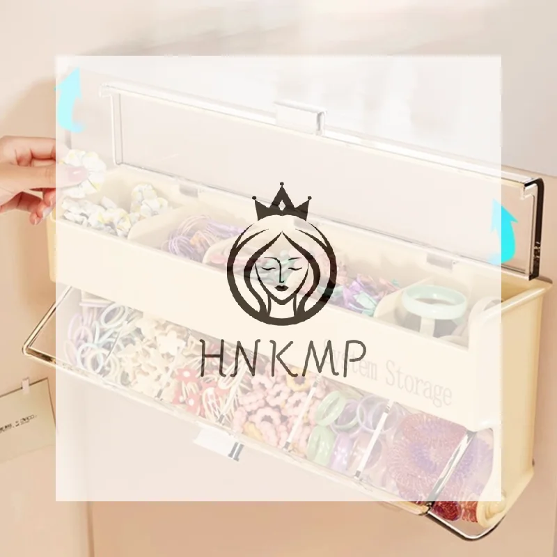 Wall-mounted Children's Hair Accessories Storage Box Head Rope Hairpin Rubber Band Head Jewelry Dressing Cute Girl Jewelry Box
