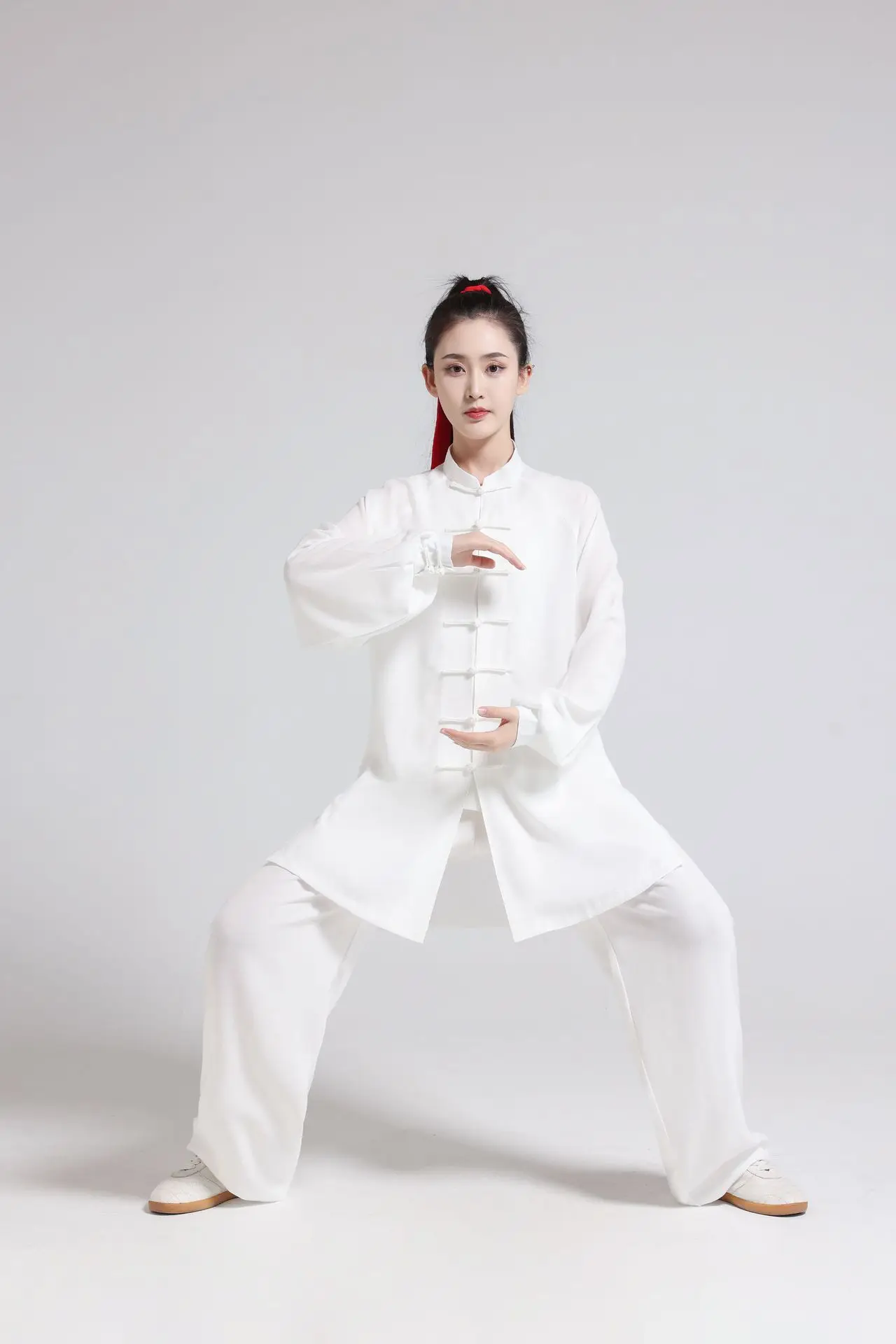 Tai-Chi-Anzug aus Baumwolle und Leinen für Damen und Herren, Kampfsport-Kung-Fu-Anzug für Bagua Zhang & Baduanjin-Aufführungen, Frühling/Sommer – Detail 12