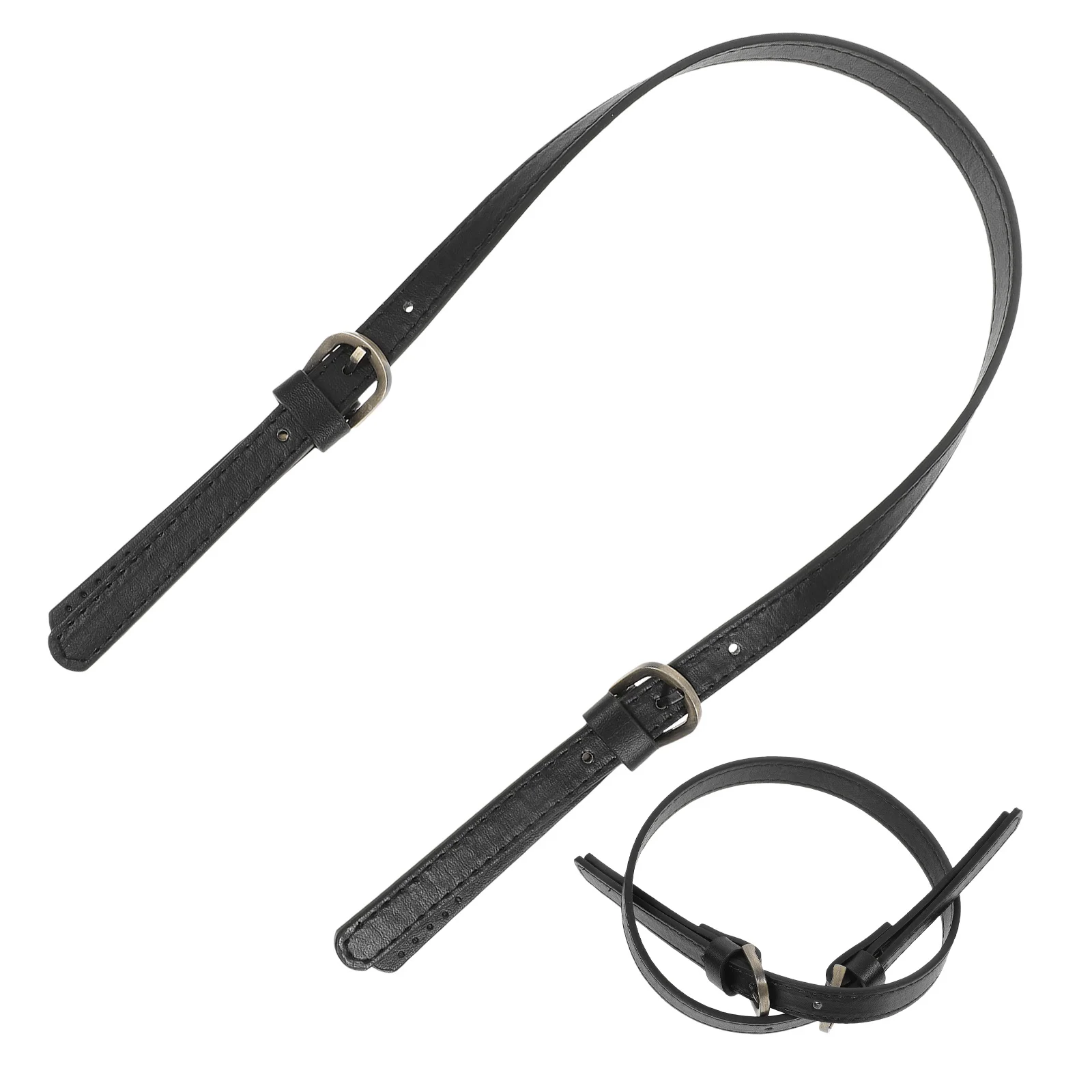 

Synthetic Tote Bag Strap Durable Replacement H for H bags Clutches Adjustable Dual Buckle Mini Hole Ends Travel