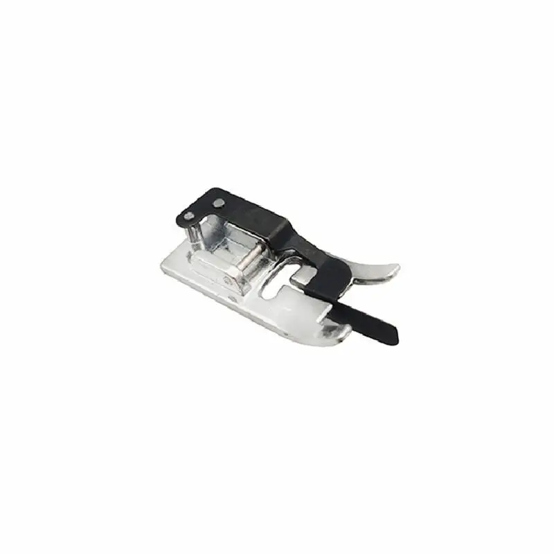 Overcasting Presser Foot with Spring for Singer Brother Janome Low Shank Snap-On Sewing Machine Anti-Curl Overedge Accessory