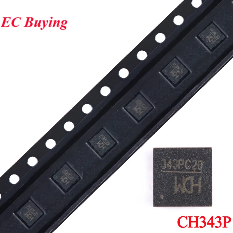 5Pcs/1pcCH343PQFN-16CH343343PC20QFN16USBtoHigh-speedSerialPortChipICNewOriginal-AliExpress502