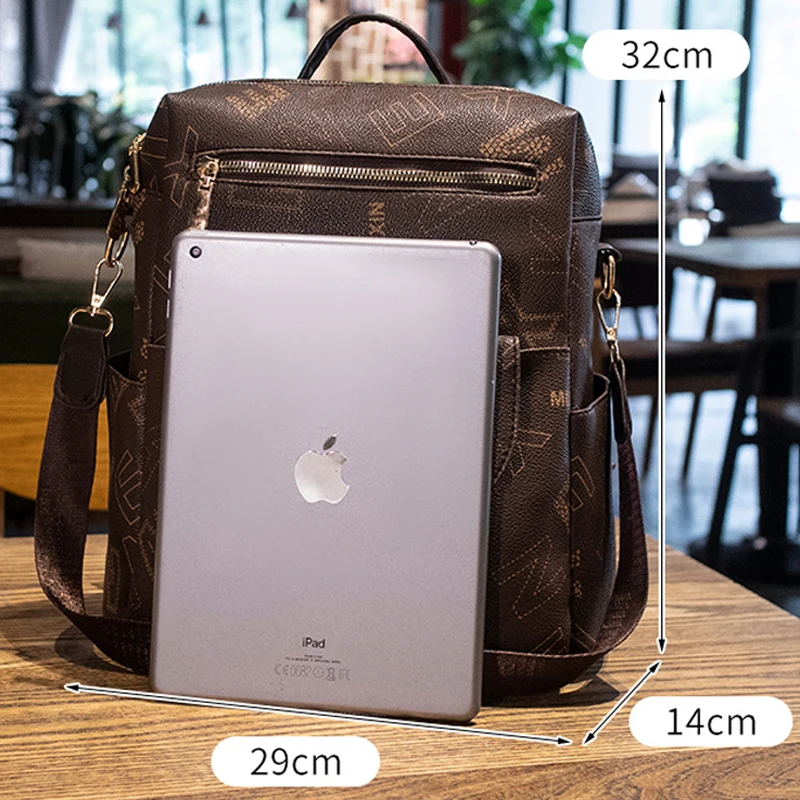 New Women's Designer Backpack Casual Back Pack For Women High Quality Leather Backpacks Female School Bags For Teenage Girls Sac