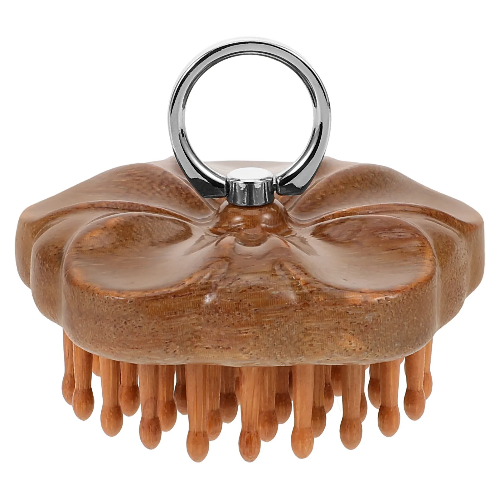 정교한 나무 마사지 빗 매끄러운 이빨 두피 마사지기 정전기 방지 휴대용 헤어 케어 도구 여성 남성 두피 마사지기