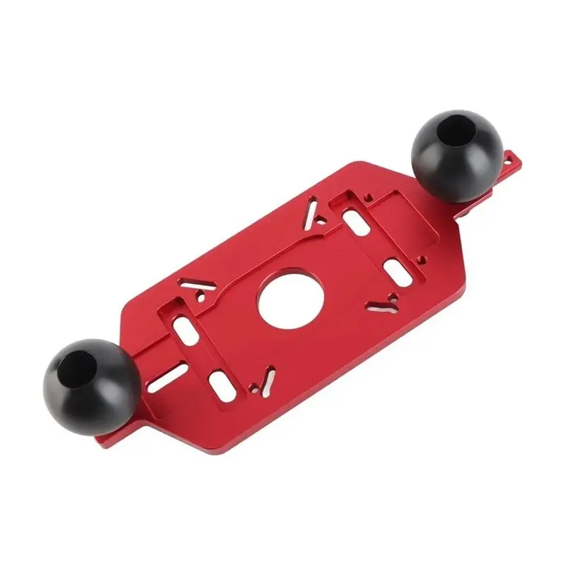 LICE-Aluminum Alloy Router Circle Cutting Jig 3 In 1 Woodworking Tool Multifunctional Base Milling Grooving Slotting Bracket