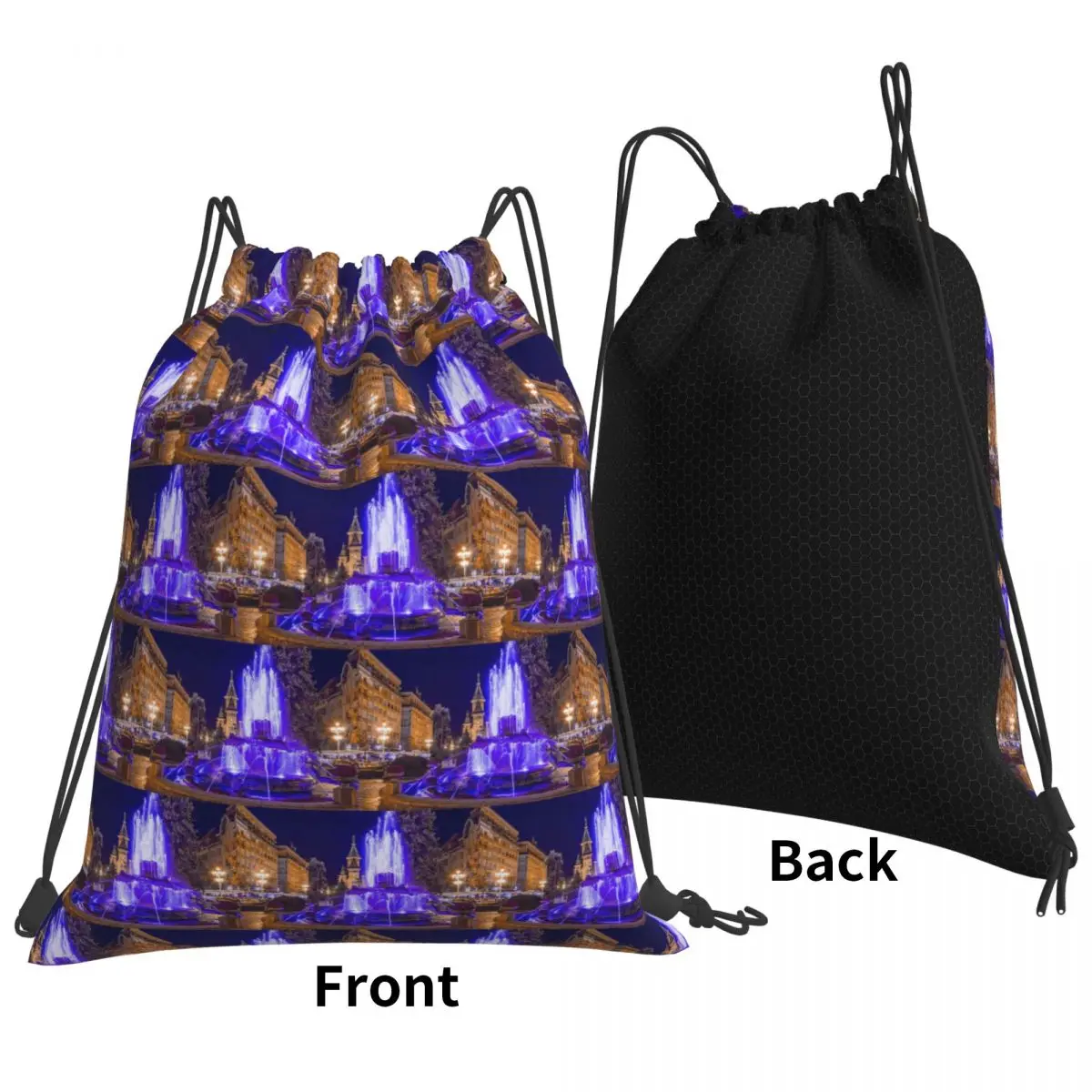 Romania Timisoara Victory Square Backpacks Fashion Drawstring Bags Shoes Bag Book Bags for Man Woman Students
