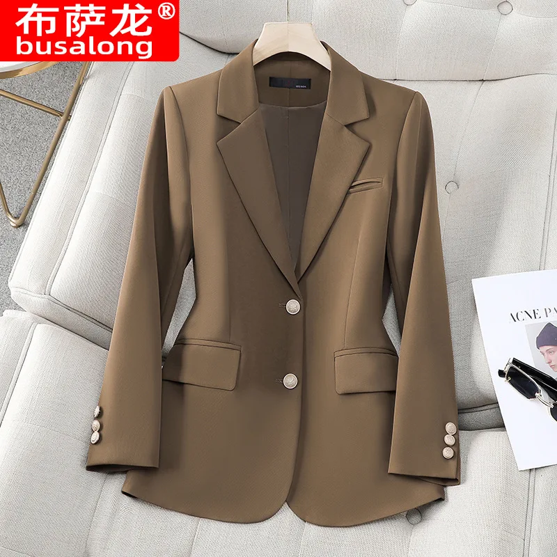 

2025New Stylish Fashion Suit Casual Women's Long Sleeve Professional Blazer Formal Jacket Workwear8316