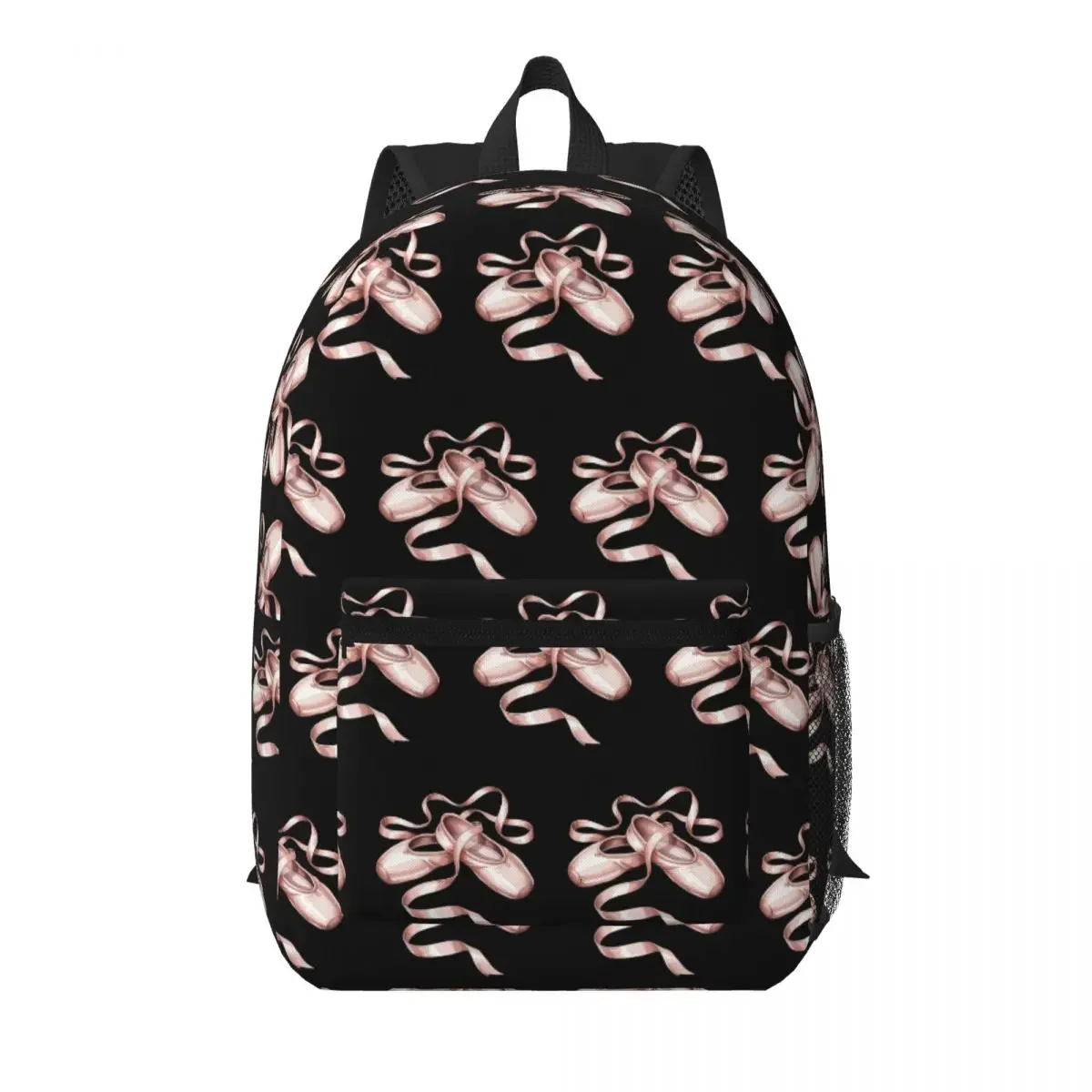 Vibrant Ballet Shoes With Ribbon Student Backpack School Bag Hiking Travel Daypack for Boys Girls Bookbag Shoulder Bags