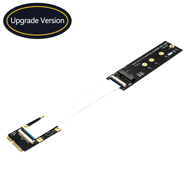 

Переходник M.2 NVME SSD на Mini PCI-e с кабелем FFC Для M.2 Key M 2230/2242/2260/2280 NVME SSD