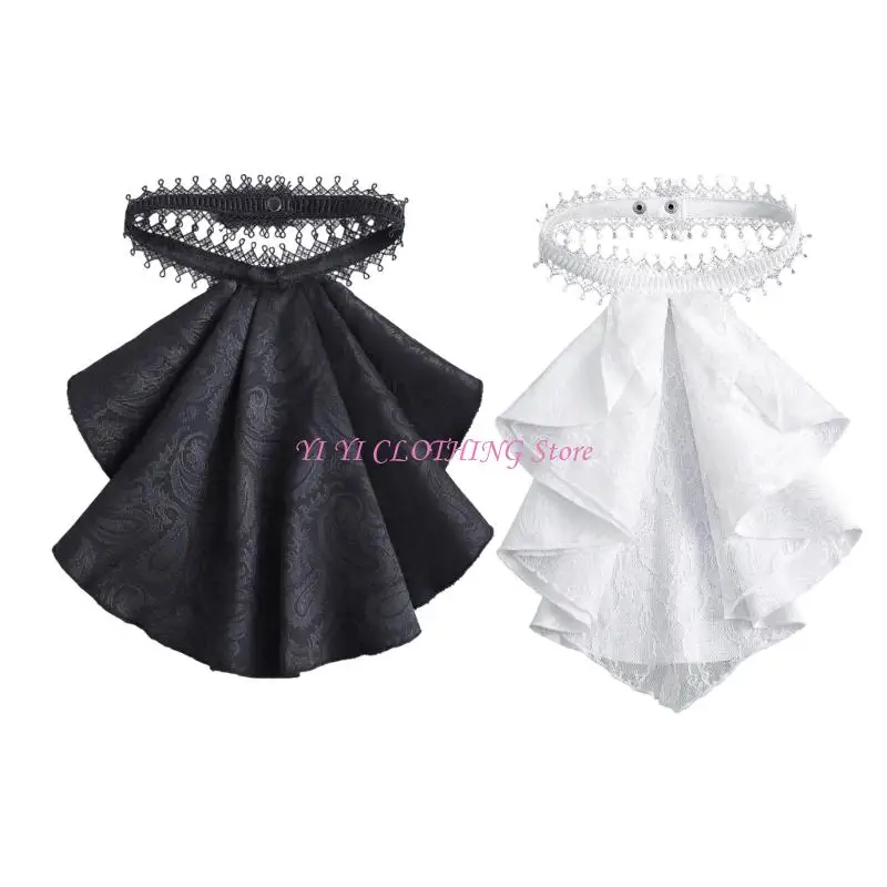 

Многослойный искусственный воротник, декоративный воротник, кружевная отделка, драпировка, дизайн, шейный костюм, аксессуар для повседневной и вечерней вечеринки