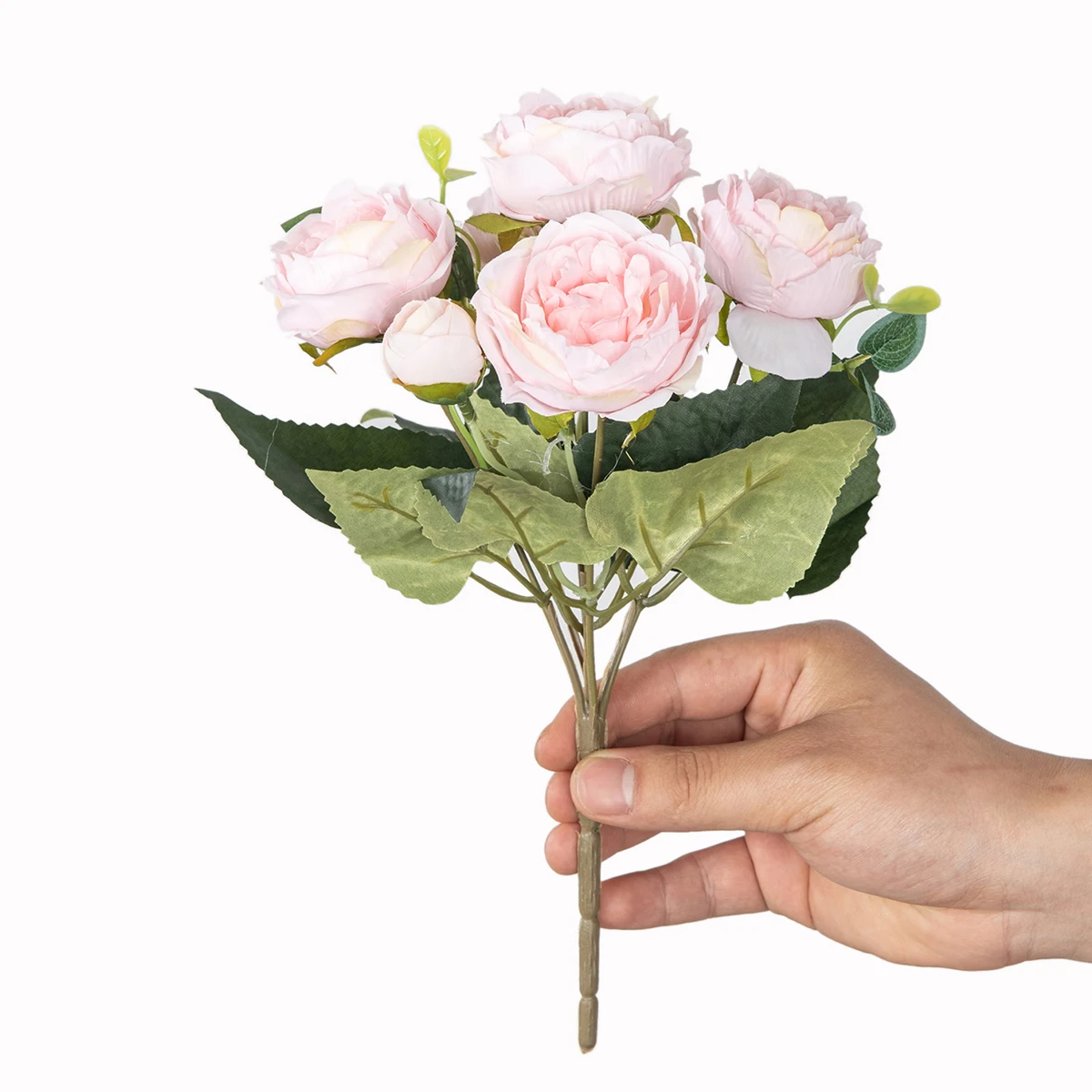 

6Pc Silk Rose Artificial Flower Peony Outdoor Yard Garden Wedding Wreath Bridal Bouquet Festival Home Room Table Decor Diy Gifts