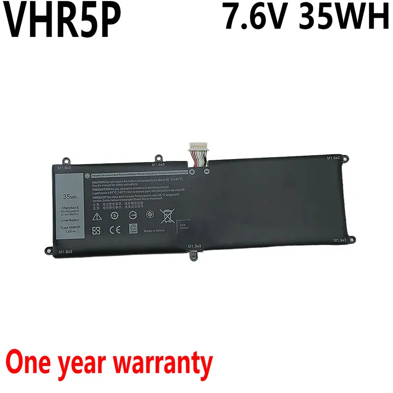 

7.6V 35WH New VHR5P Laptop Battery For DELL Latitude 11 5175 5179 XRHWG 0XRHWG RHF3V