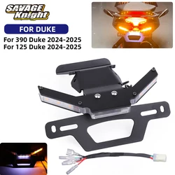 Motorcycle Tail Tidy Fender Eliminator Kit For 125 Duke 390 Duke Duke250 2024 2025 License Plate Bracket Holder Turn Signal Lamp