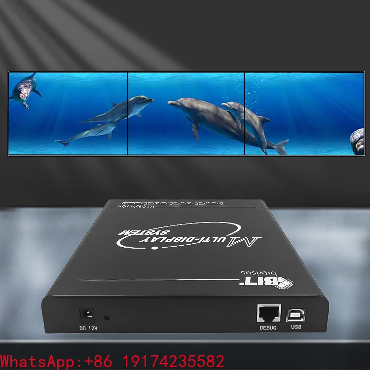 1*5 1*6 1*7 1*8 1*9 4K Multi-Screen Splitter Device EDID Programmable 1*4 2*4 3*4 4*4 Image Processor Switchers