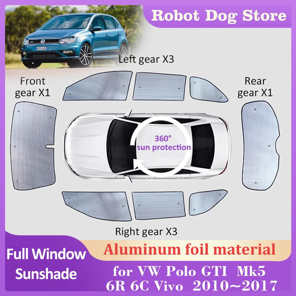 

Sunshades for Volkswagen VW Polo GTI Mk5 6R 6C Vivo 2010~2017 Roof Windows Sun Visor Sunroof Windshield Curtain Cover Accessorie