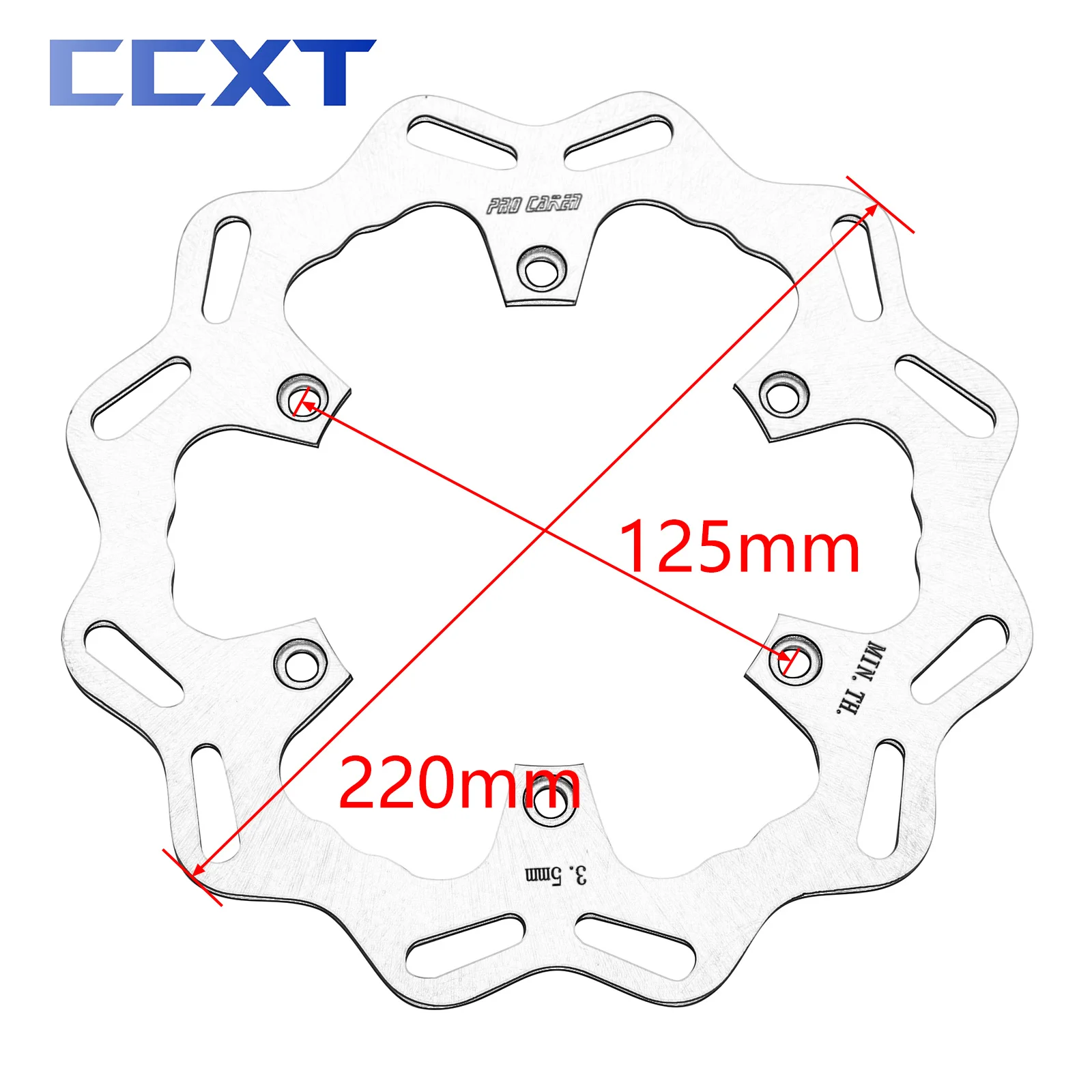 Disco de freno delantero y trasero para motocicleta, Rotor de 260MM y 220MM para Husqvarna FE TE FC TC TX, KTM EXC XC XCF XCW SX, GasGas EX EC