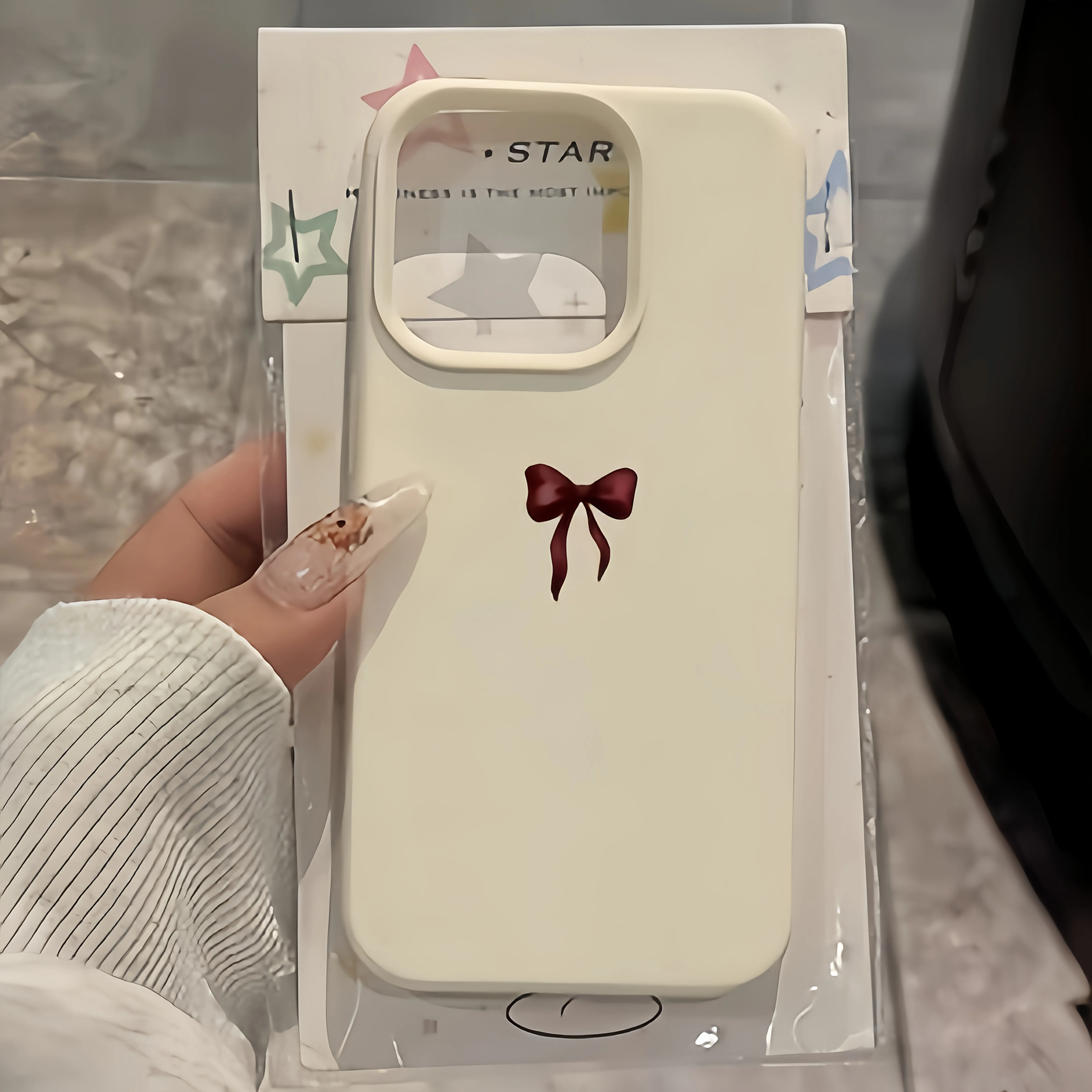 Retro Red Bow Pattern Lychee Texture Fashion Phone Case For iPhone 18 17 Pro Max 16 15 14 Plus 13 12 11 16e 17e Air XR XS Cover