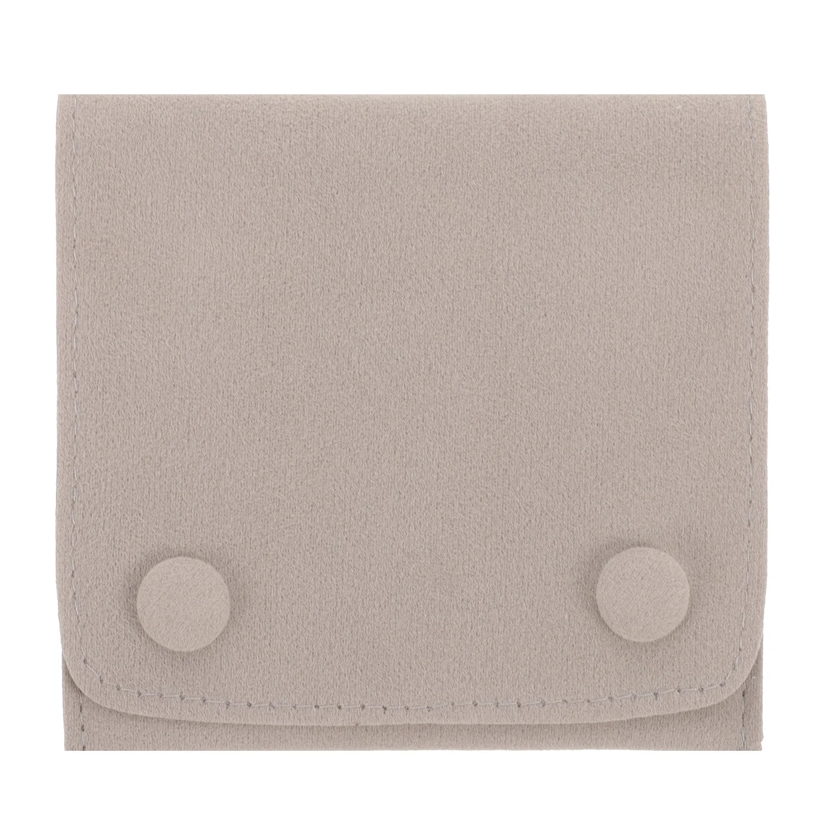 

Jewelry Storage Bag Soft Material Snap Button Design for Necklace Ring Earrings Portable Jewelry Pouch Gift Bag