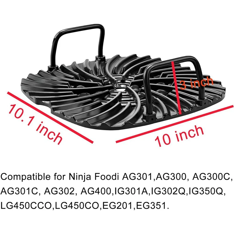 Stojak na grilla do frytownicy Ninja Foodi AG301 AG300, AG400, AG302 5-w-1 Kosze z siatki do frytownicy Łatwe w użyciu narzędzie kuchenne