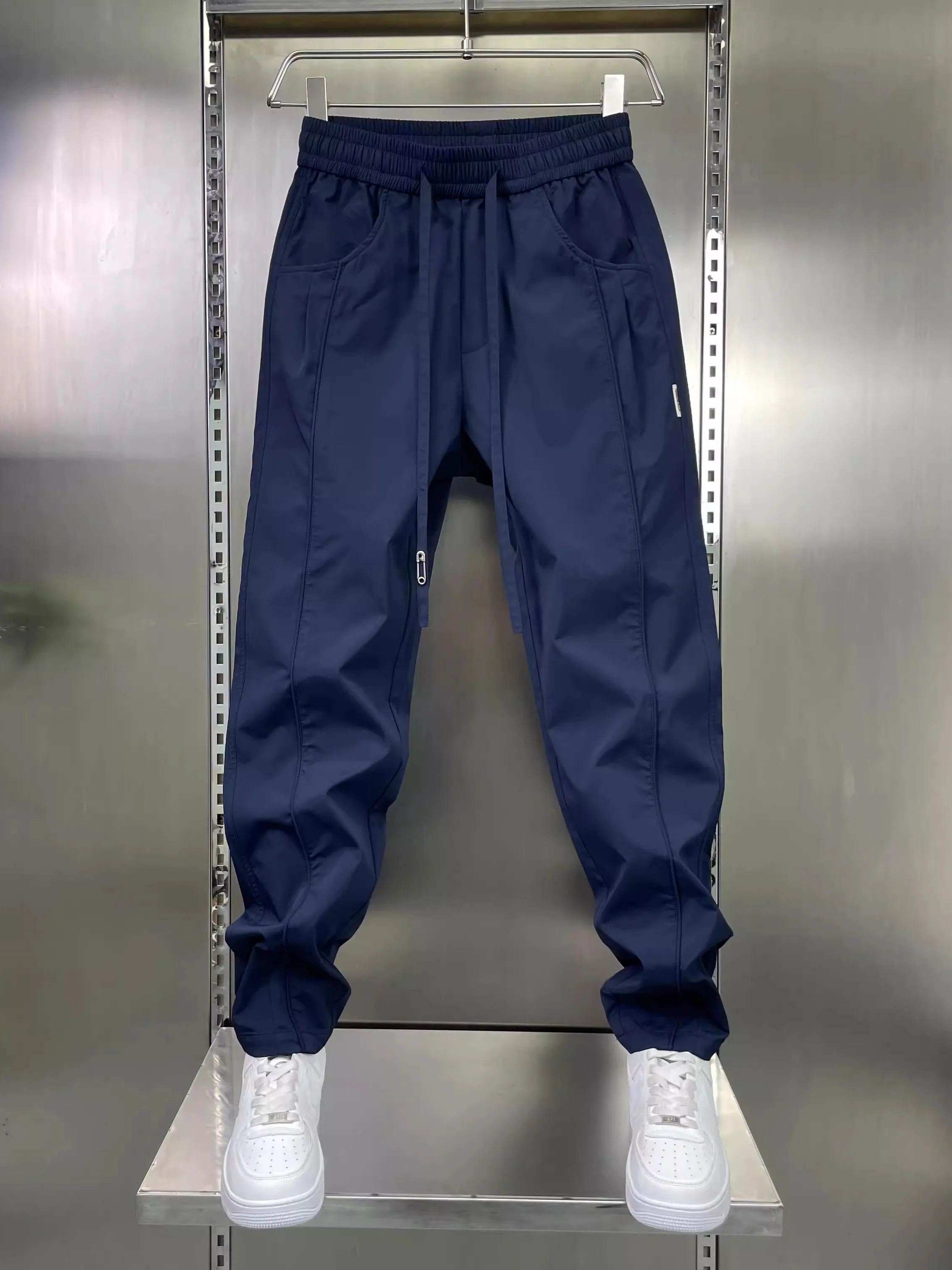 High-End Men's Casual Sports Pants Spring Summer Outdoor Versatile Trendy Loose Comfortable Elastic Outdoor Adventure Trousers