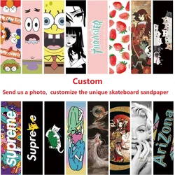 Double Rocker Skateboard Sandpaper 9x33 inch(23x84cm) Scooter Skateboard Deck Griptape Electric Skateboard