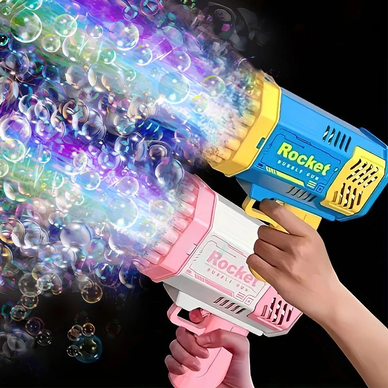 40 hole rocket launcher bubble machine outdoor blowing bubble toy [without battery and without bubble water]