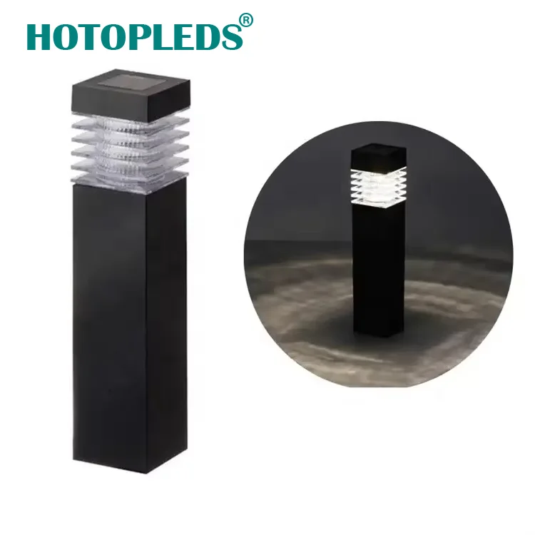 

Waterproof Solar Stake Light Outdoor Decorative Square Solar LED Bollard Pathway Light for Landscaping Lawn