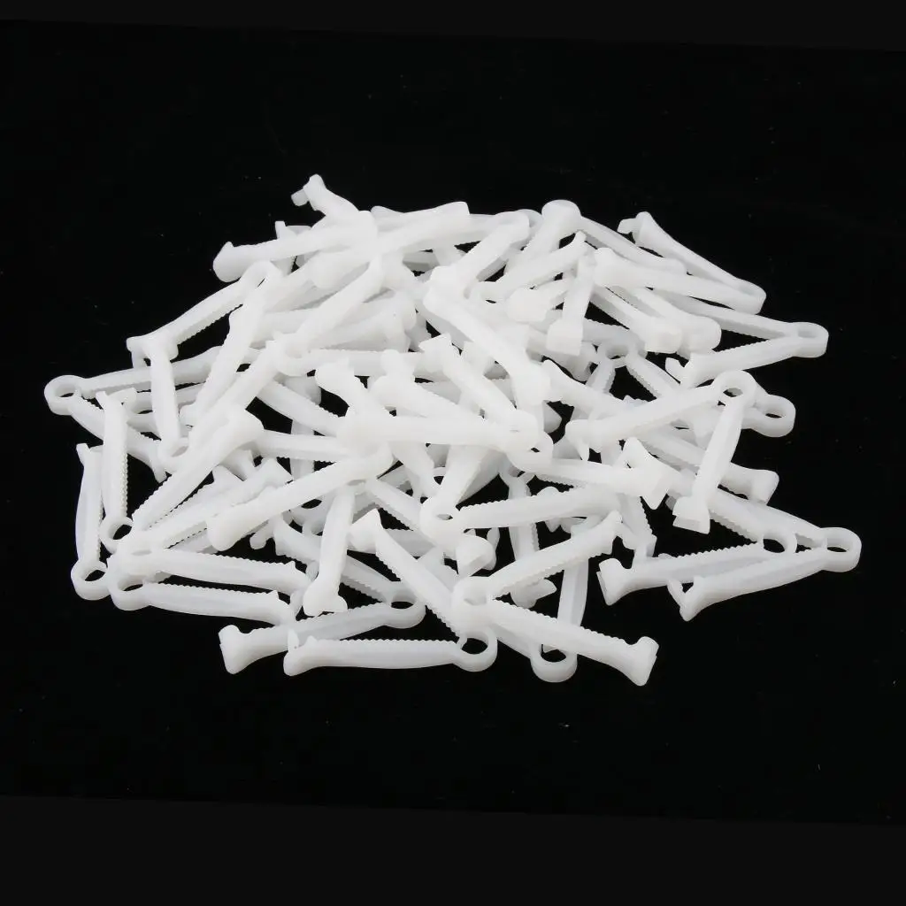 Umbilical Cord Clamp 50pcs/Lot Disposable Plastic Umbilical Cord Clip for Cattle Pig Livestock And Poultry Supplies