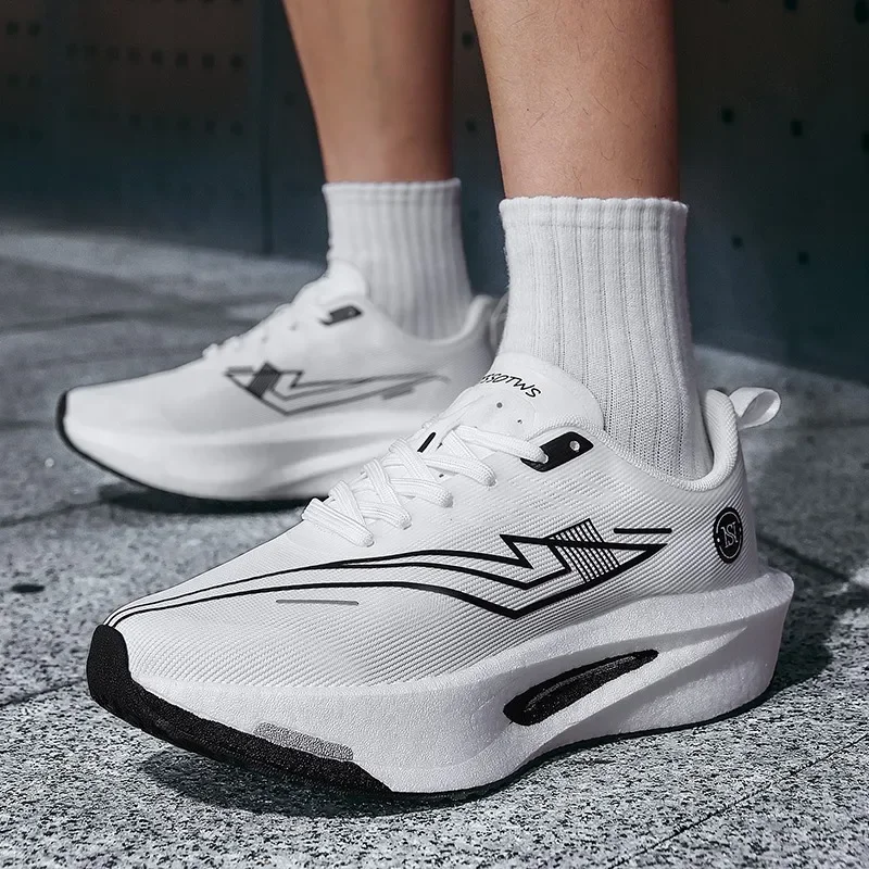 

Men's Running Shoes Breathable Trainer Couple Non-Slip Jogging Race Sneakers Cushioning Outdoor Mesh Luxury shoes Off-road Shoes