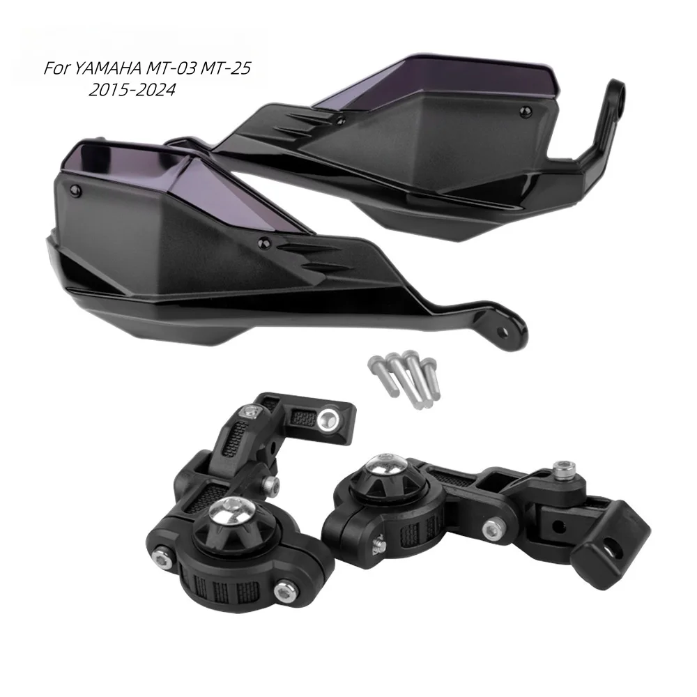 

MT03 MT25 Handlebar Handguards For YAMAHA MT-03 MT-25 2015-2024 Motorcycle Heighten Hand Guards Wind Shield Lever Protector